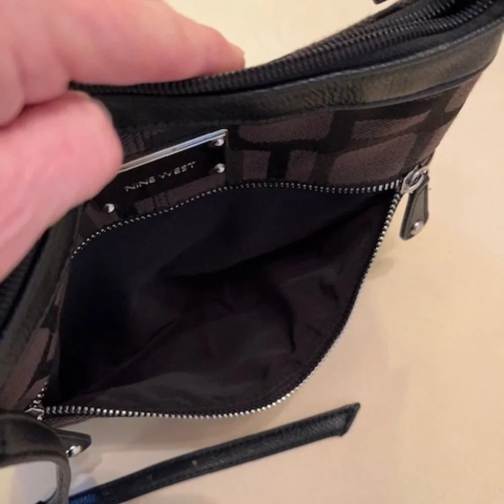 NINE WEST | Black Brown Crossbody Bag